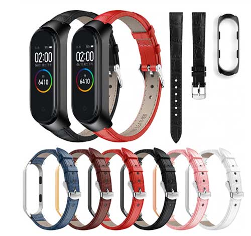 Cinturino in pelle per Xiaomi Mi Band 4
