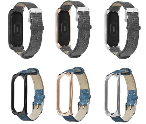 cinturino in pelle per mi band 4