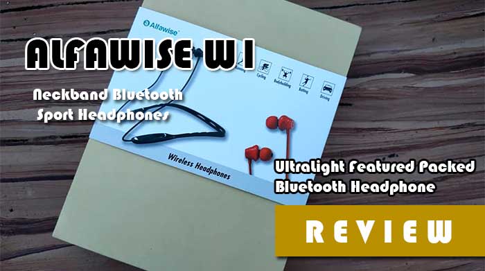 Alfawise W1 – Cuffie Bluetooth ultraleggere in primo piano