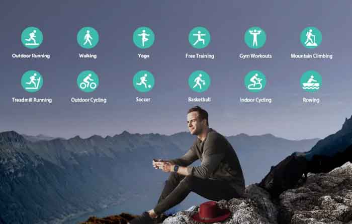 Aukey-Smartwatch-Modalità Sport