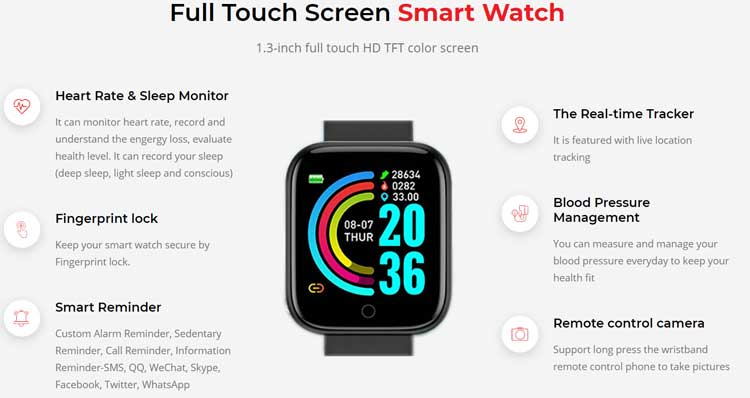 Kaizen-Smart-Watch-Caratteristiche