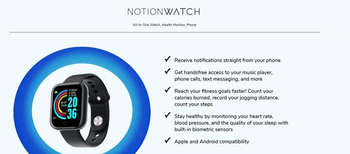 Notion Watch Smartwatch: economico ma buono?