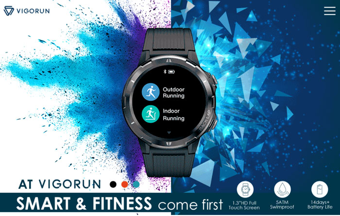Vigorun-smartwatch-specifiche