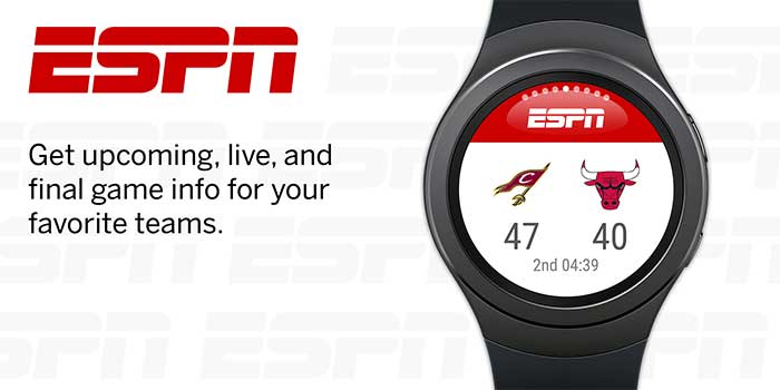 App ESPN per Galaxy Watch Active 2