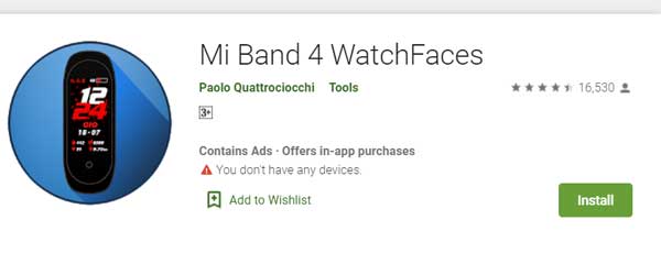 Quadranti Mi Band 4 di Paolo Quattrociocchi