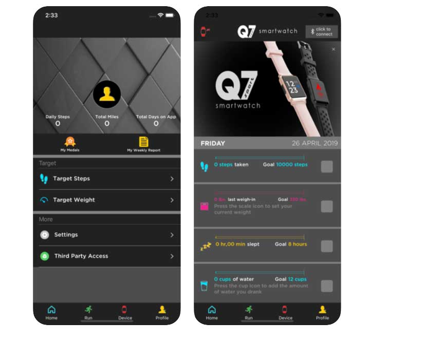 Q7 Sport Smartwatch: installazione, app di supporto, download del manuale dell'utente