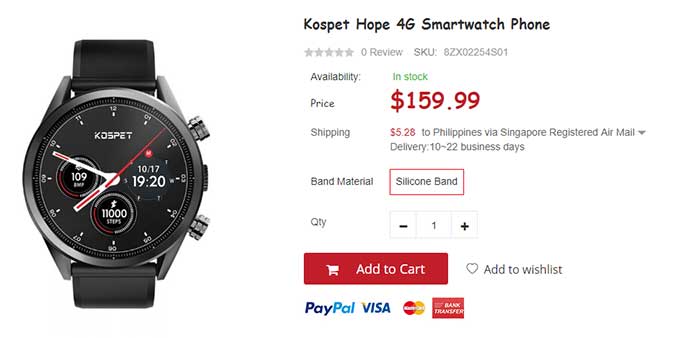 KOSPET HOPE Smartwatch Phone -Codice coupon