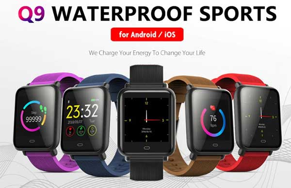 Smartwatch sportivo impermeabile Q9 – Codice coupon