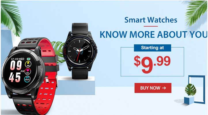 Vendita di smartwatch su Banggood.com