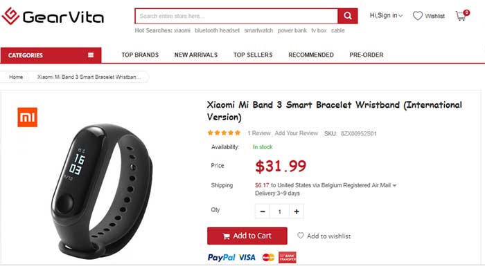 Xiaomi Mi Band 3 Versione internazionale – Codice coupon: MIBAND3IV