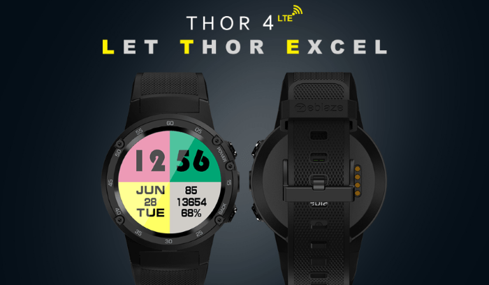 Zeblaze THOR 4 è qui! – Uno smartwatch 4G LTE